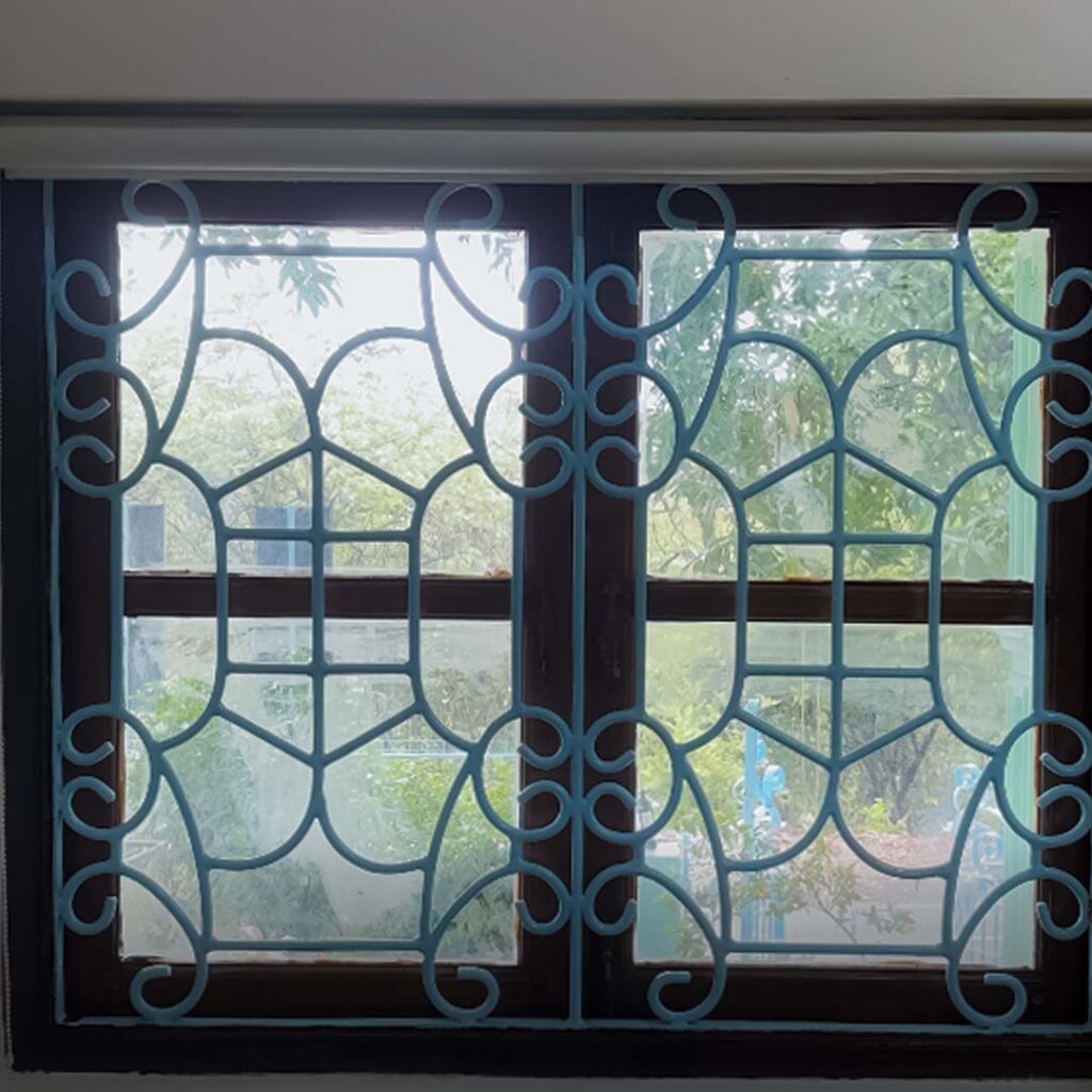 Roller blinds installation at Maple Bear preschool in Porvorim, Goa