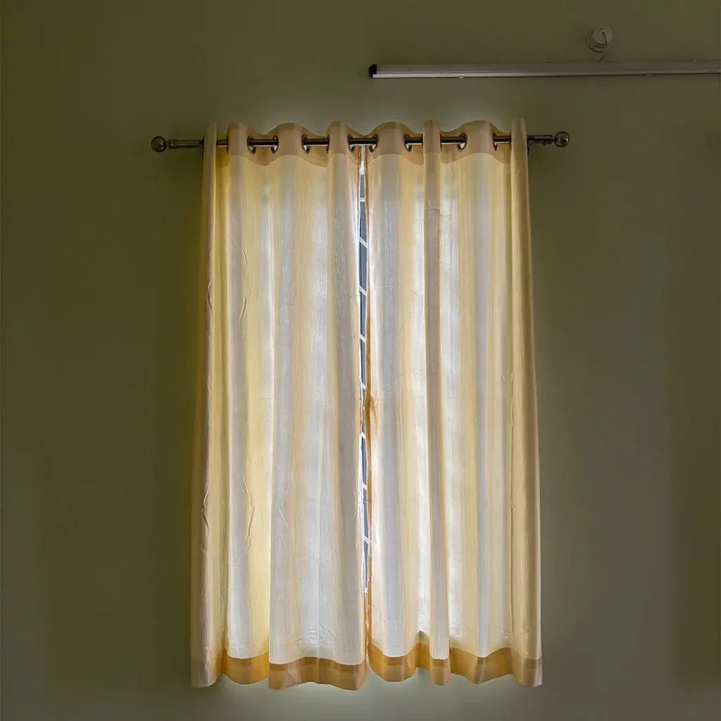 Complete view of curtains installed at Manohar Parrikar Law College by S.N Interiors Goa