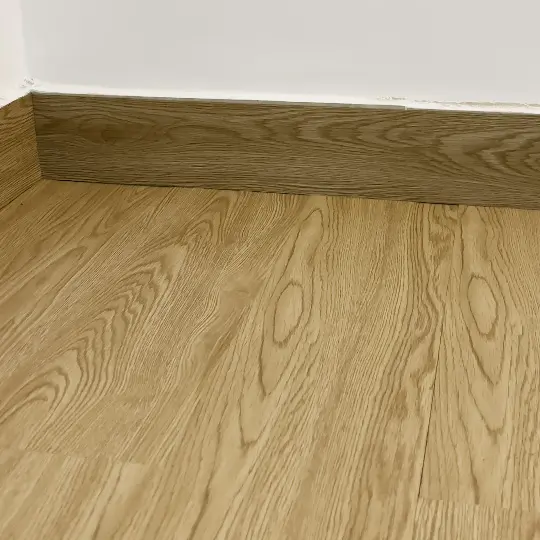 Close-up view of vinyl flooring in Saligao by S.N Interiors Goa