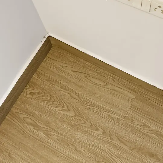 Corner view of vinyl flooring in Saligao by S.N Interiors Goa