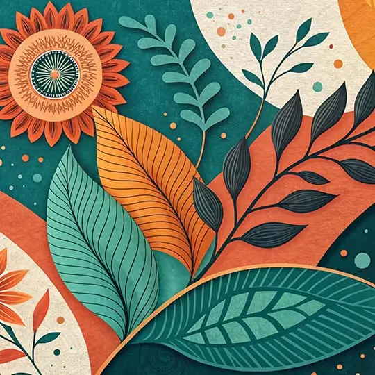 Floral and nature-inspired wallpaper installation in Goa by S.N Interiors