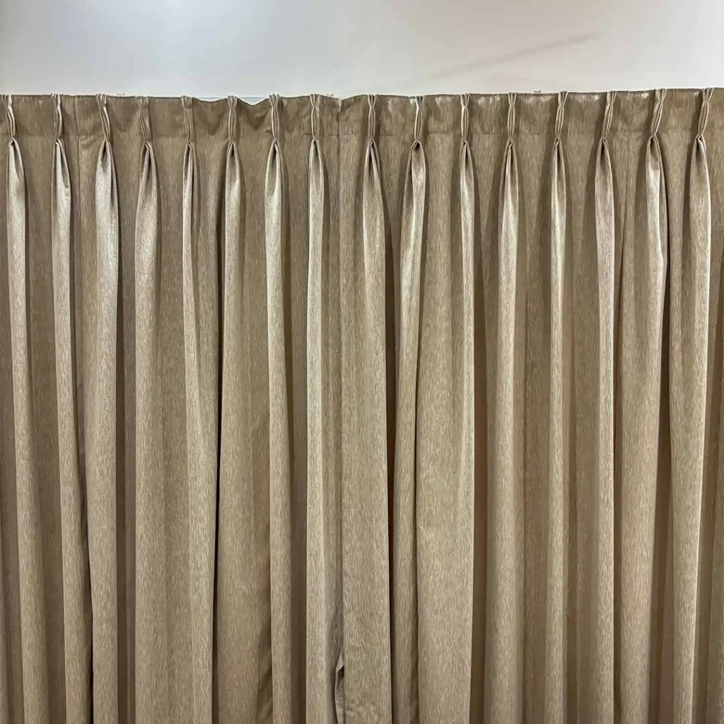 Main curtains installed at Amora by S.N Interiors Goa – elegant window furnishing