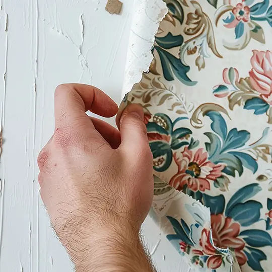 Peel and stick wallpaper installation in Goa – easy DIY wall décor by S.N Interiors