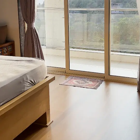 SPC flooring view by SN Interiors in Goa – elegant and durable interior flooring solution