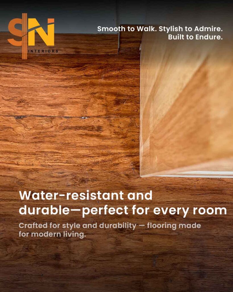 Vinyl flooring installation at Maple Bear, Donapaula, Goa by S.N Interiors