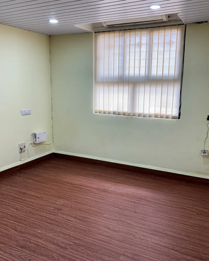 From Store Room to Sleek Office Cabin: How Vinyl Flooring Redefined This GIDC Panjim Space