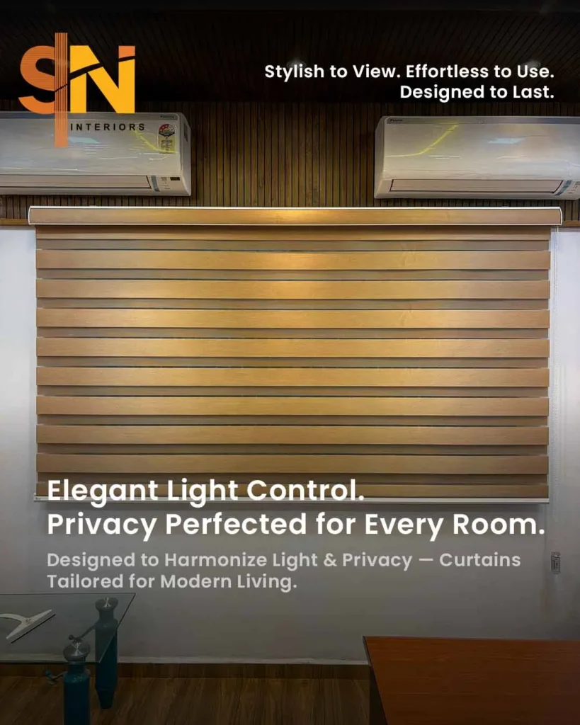 Zebra Blinds Installation at Shivam Engineers Goa – Modern Window Blinds by S.N Interiors