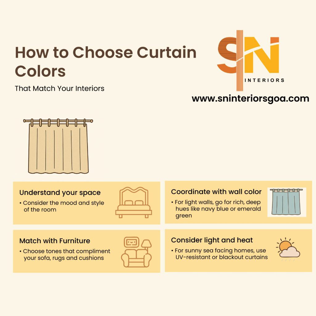 How to Choose Curtain Colors That Match Your Interiors
