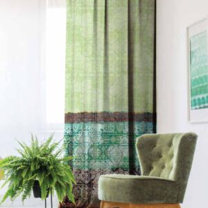 Fashion Emerald Classic Damask Curtains-0005