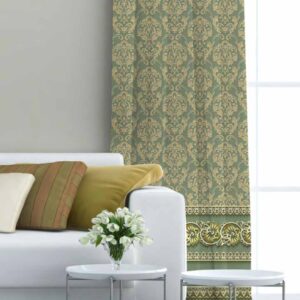 Fashion Emerald Classic Damask Curtains-